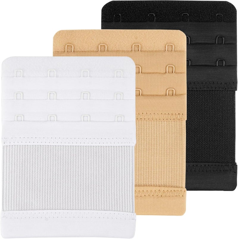 FEUNLEM 4 Hook Bra Extenders for women, Adjustable 4 hook Plus Size Bra Extender (3/4" Spacing) - Image 1
